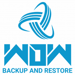 WOW backup and restore logo WOW backup and restore logo